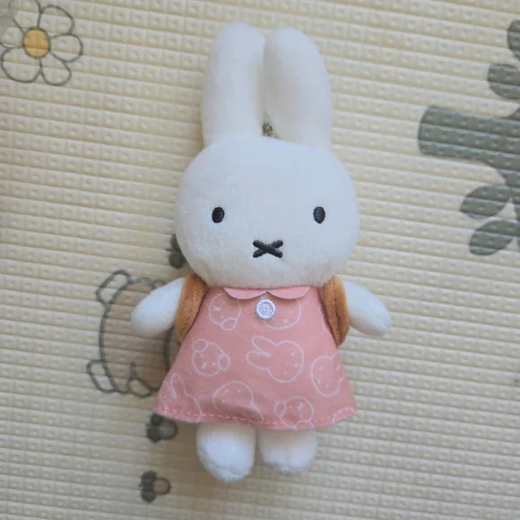 Rare Plush Miffy snuffy Mascot pink sakura backpack kawaii Gift keychain - Picture 2 of 5